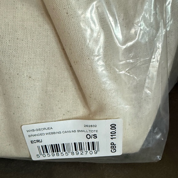 NWT Ted Baker London “Georjea” canvas small tote/crossbody bag in Ecru - Picture 10 of 13